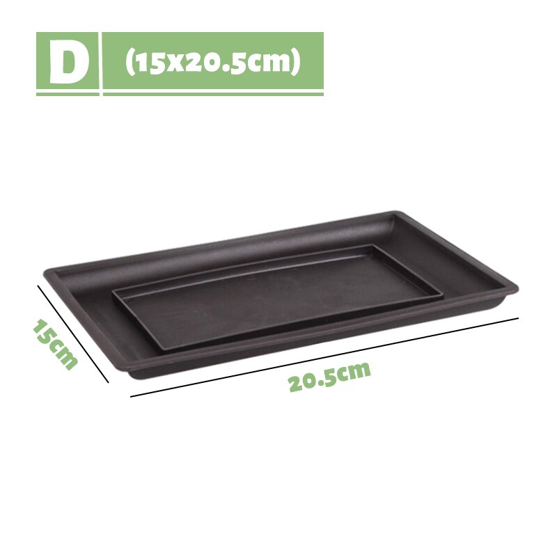 Imitatie Paars Zand Plant Tray Voor Plastic Bloempot Balkon Vierkante/Rechthoekige/Hexagon Potten Bonsai Kom Tuin Decoratie: D