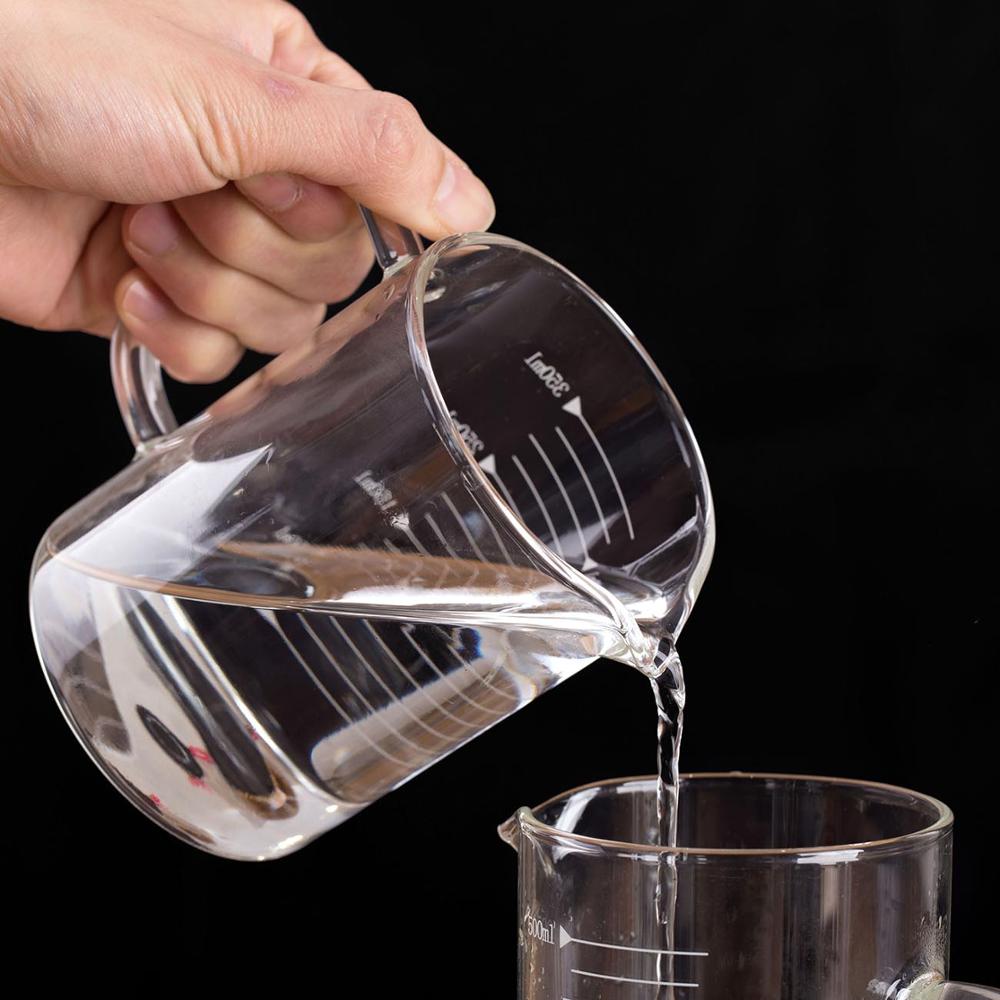 OTHERHOUSE 350/500ML Hoge Borosilicaatglas Maatbeker Drinkware Melk Maatregel Transparante Cup Kruik Meetinstrument Voor Bakken