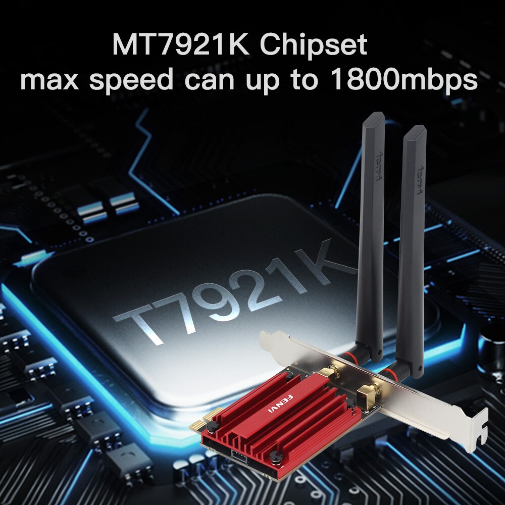 Adattatore di rete WIFI Wifi 6E 1800Mbps Bluetooth5.2 Dual Band 2.4G/5GHz 802.11AX adattatore per scheda di rete Wireless PCI-E windows 10/11