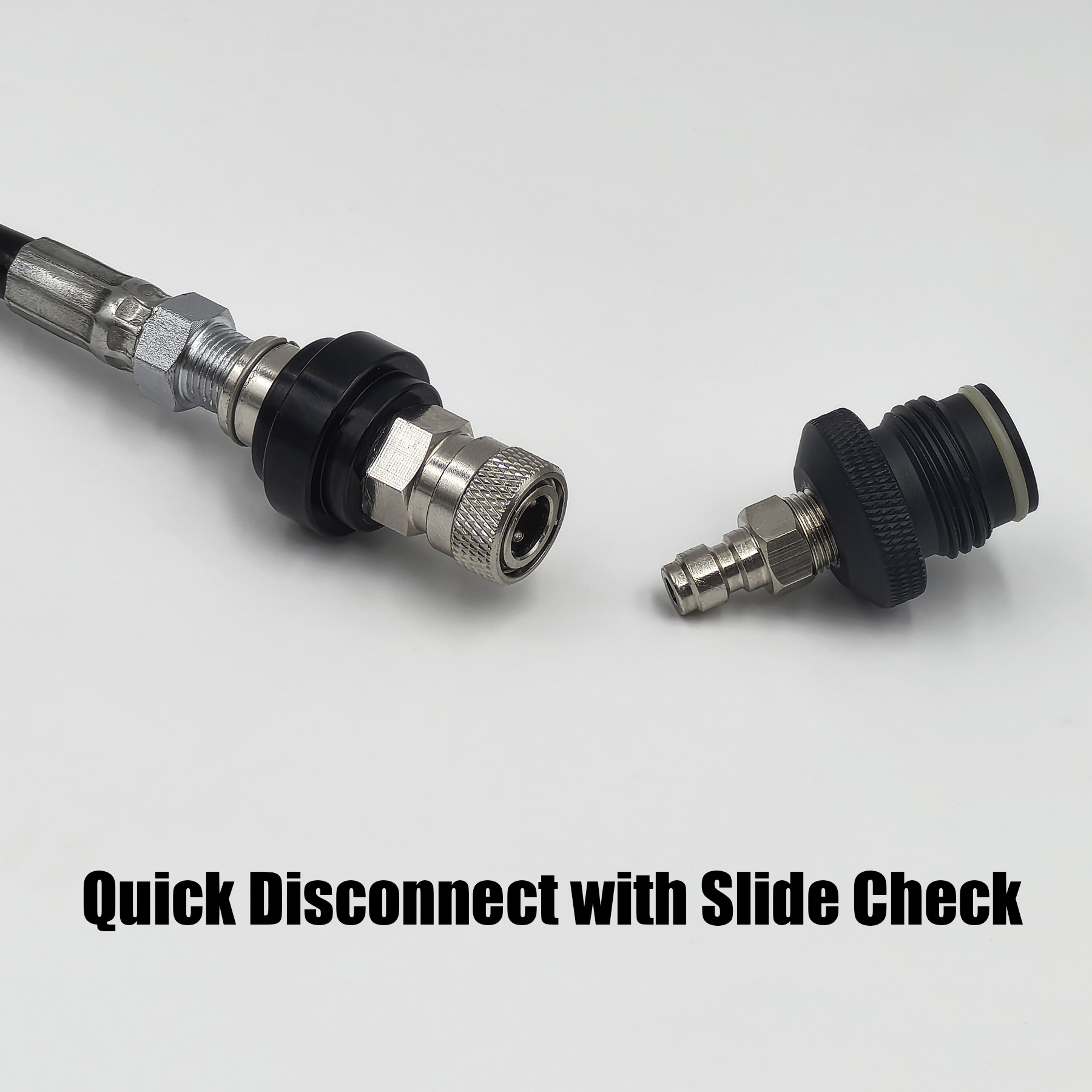 Hpa Coil Afstandsbediening Slang Lijn 100Inch (2.5M) Lengte Met Of Zonder Dia Check 8Mm Mannelijke En Vrouwelijke Snelle Ontkoppeling 3000psi Gauge