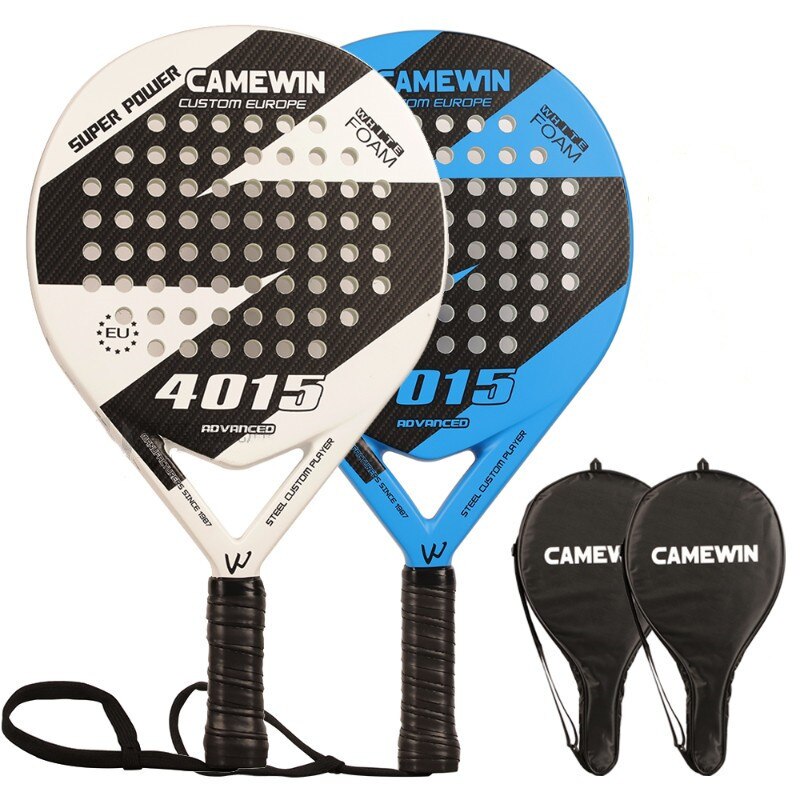 Beach Tennis Carbon Rackets Unisex Lightweight Soft EVA Face Racquet Adult Glass Fiber Pickleball Paddle with Bag