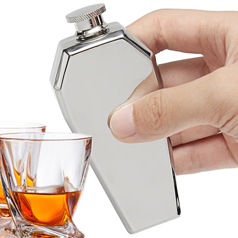 Hip Flask 3.5 OZ 100 ml 304 Stainless Steel Wisky Flask with Funnel Groomsmen Bridesmaid Whisky Alcool Alcohol Bottle