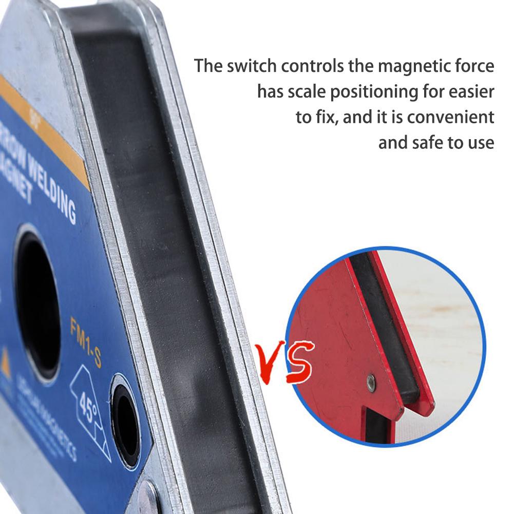 2 '' / 3 '' /4 '' multi-vinkel magnet sveiseholder 45/90/135 pil magnetisk sveise fiksering til sveisemagnet 28 lbs /55 lbs /110 lbs