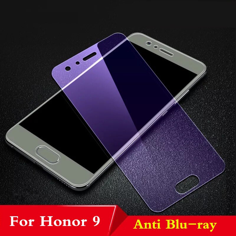 Täysi peittävä karkaistu lasi huawei honor 9 näytönsuoja 2.5d 9h kovuus karkaistu lasi huawei honor 9 lasi 5.15 '': Blu-ray-vastainen / 2 kpl