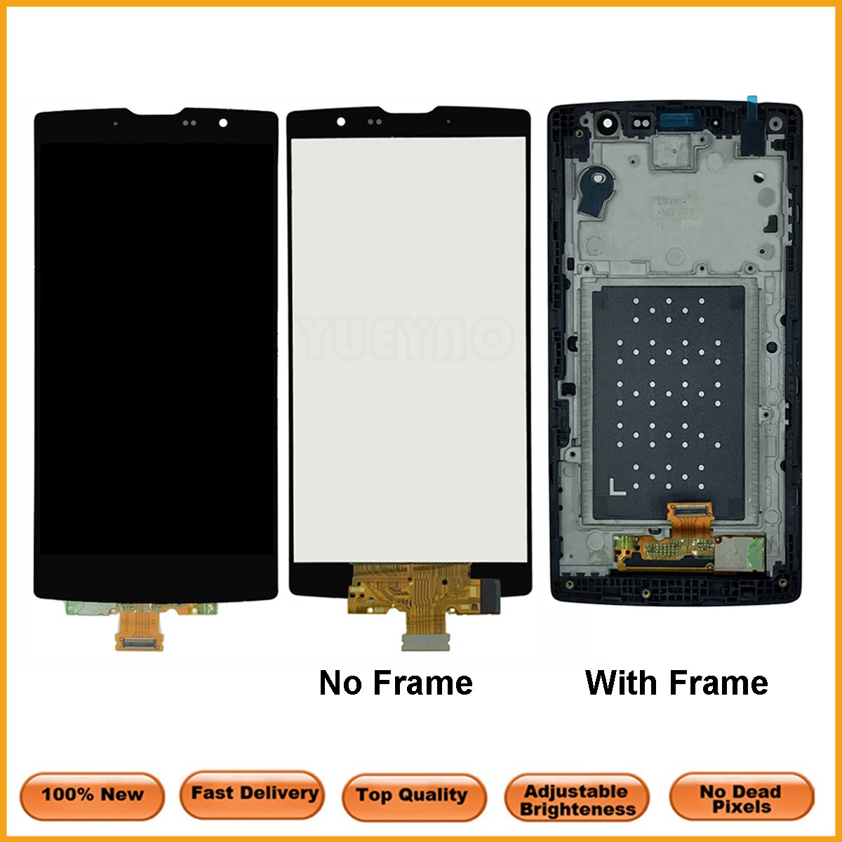 5.0 " voor lg magna  g4c h525n h525 h522y h520y h500 h502 lcd-scherm touchscreen digitizer-montage met bezelframe