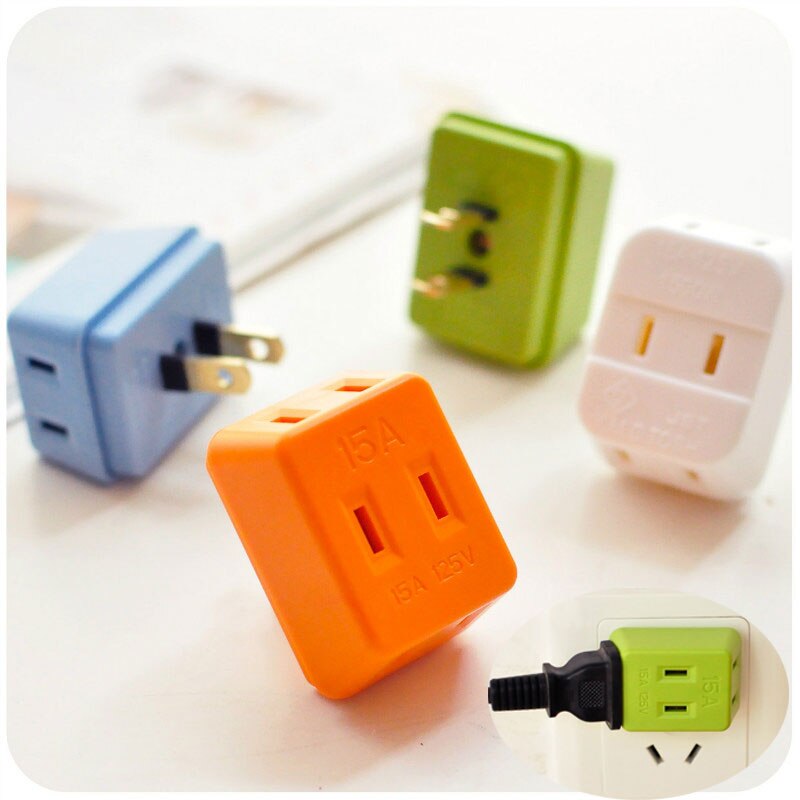 Portable Electrical Outlet Wall Plug Travel Power Strip Triple Tap Travel Adapter Splitter Power Socket Charging Plug 5z