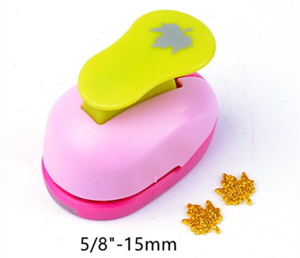 (3/8",5/8",1",1.5",2",3") Maple shaped craft punch leaf paper cutter eva foam scrapbooking leaves hole puncher: 1pc 15MM