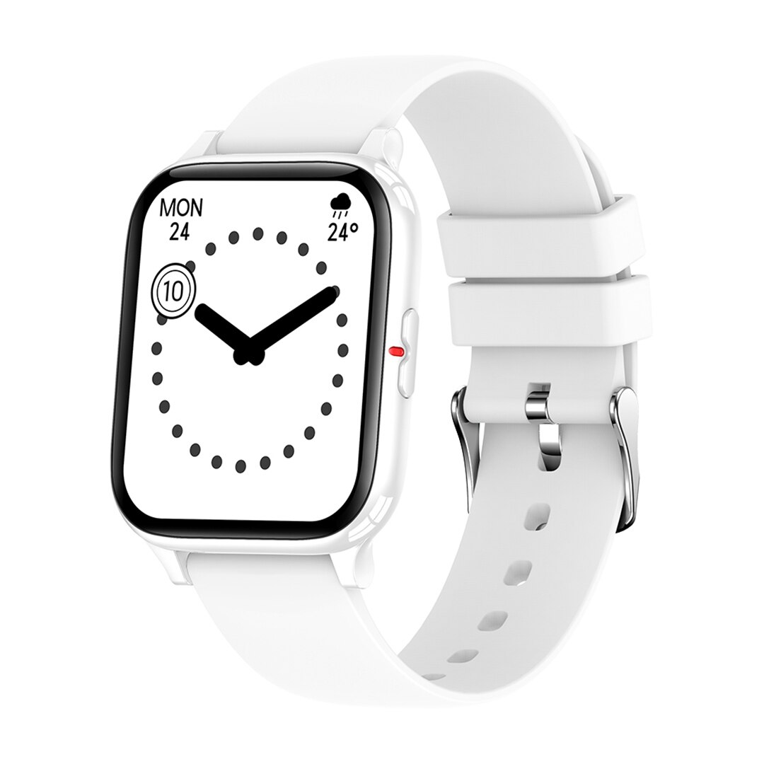 COLMI – montre connectée P8 Mix pour les hommes, étanche conforme à la norme IP67, moniteur d&#39;activité physique et de fréquence cardiaque, écran de 1.69 pouce, pour téléphone Android et iOS: White