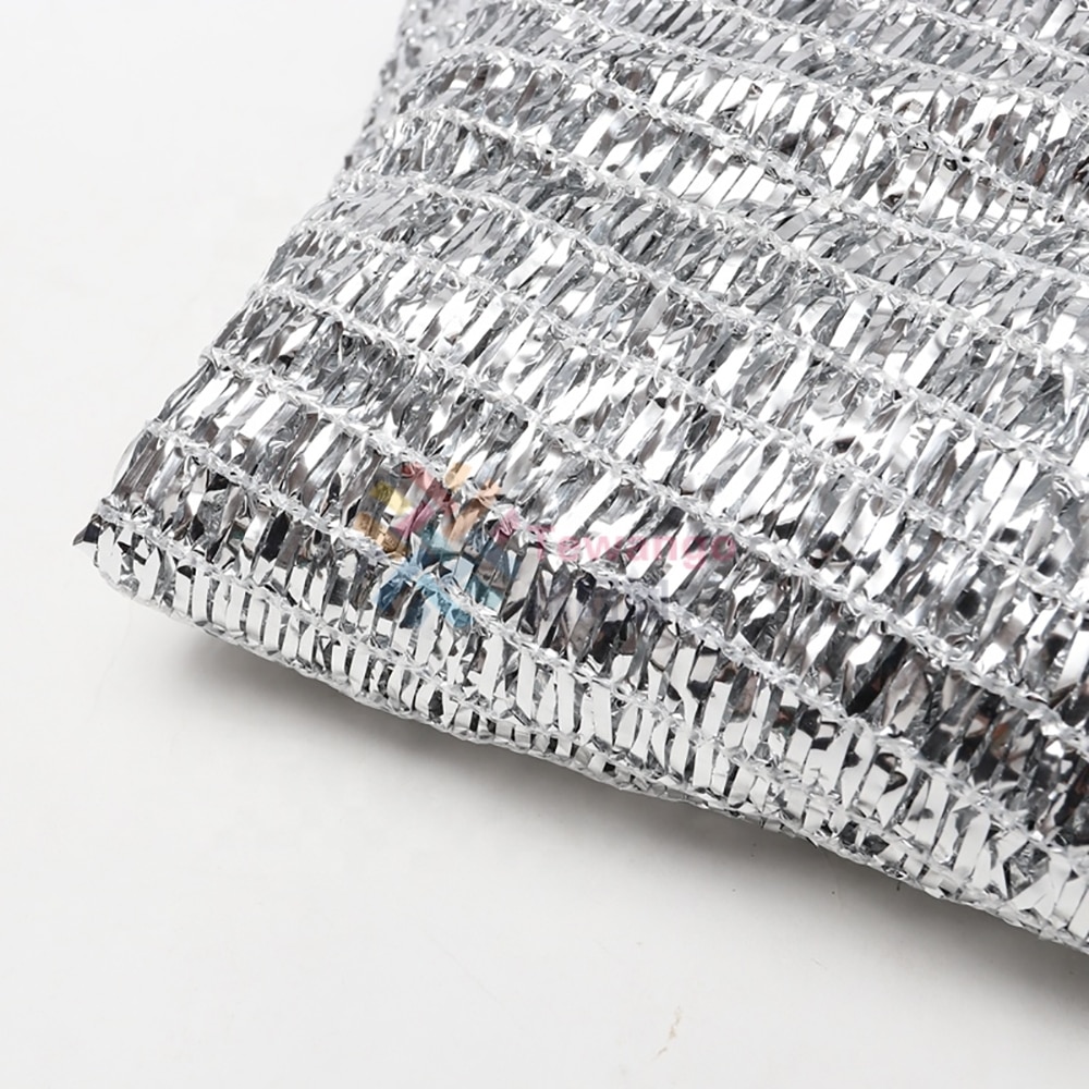 Tewango Reflective Aluminum Shade Cloth With Reinforcing Binding Mounted Grommets Pets Cars Shade Net 2x4M