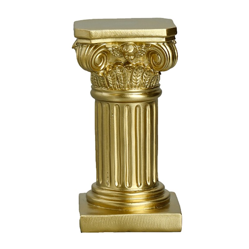 Roman Pillar Resin Sculpture Column Decor Roman Pillar Statues Home Living Room Crafts Furnishings