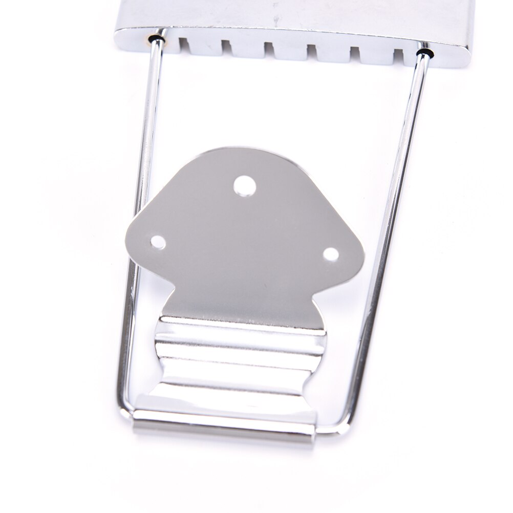 De plata cordal de guitarra trapecio abierta puente para 6 cuerdas Archtop guitarra