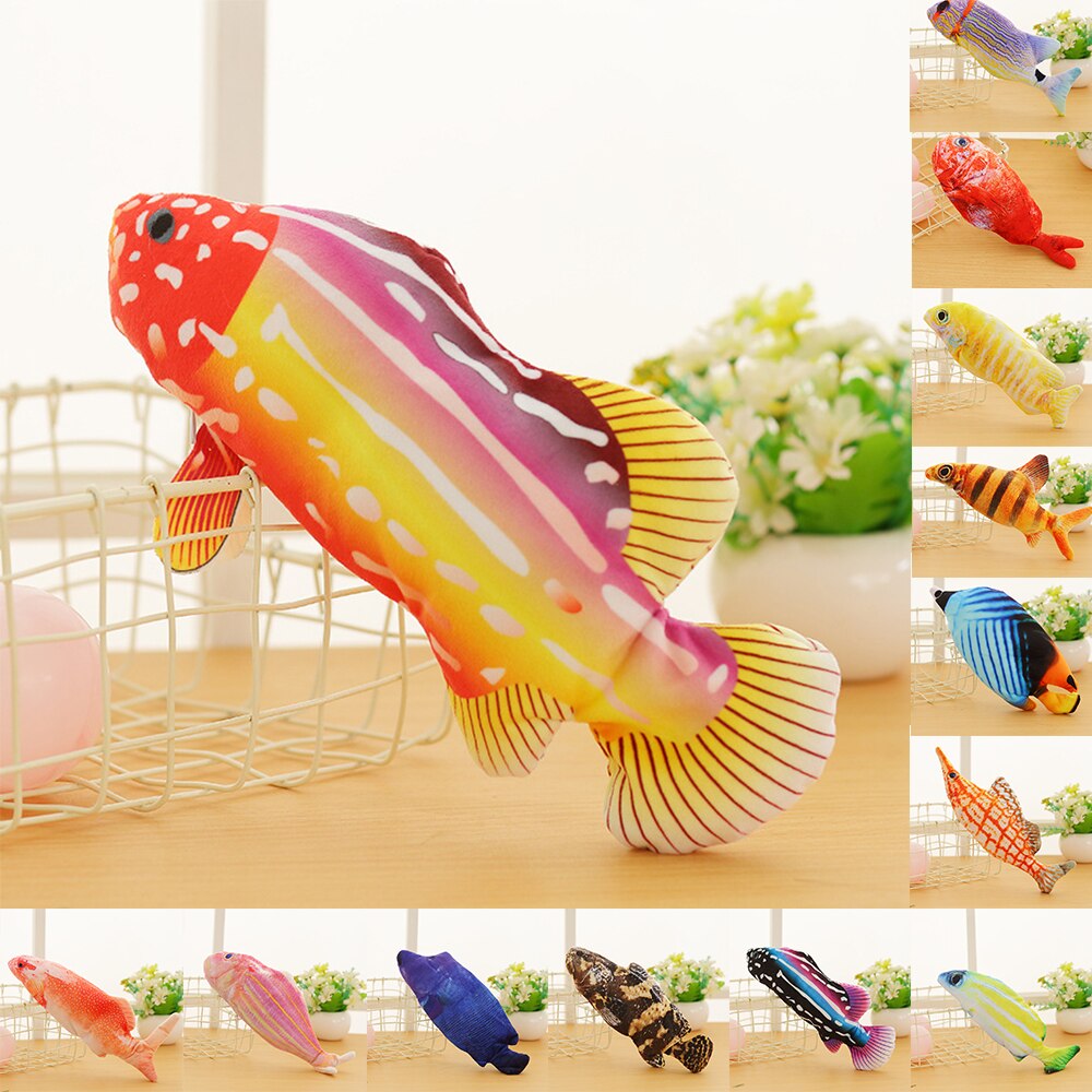 poisson électrique chat jouet réaliste en peluche mobile poisson cataire Kicker jouets électrique poisson jouet avec câble USB