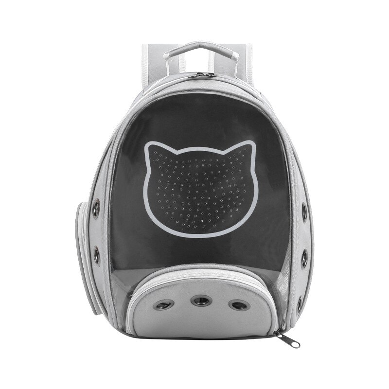 Transparant Draagbare Kat Draagtas Outdoor Ruimte Capsule Ademend Huisdier Kleine Hond Kat Rugzak Kat Rugzak Tas Huisdier Rugzak: GRAY