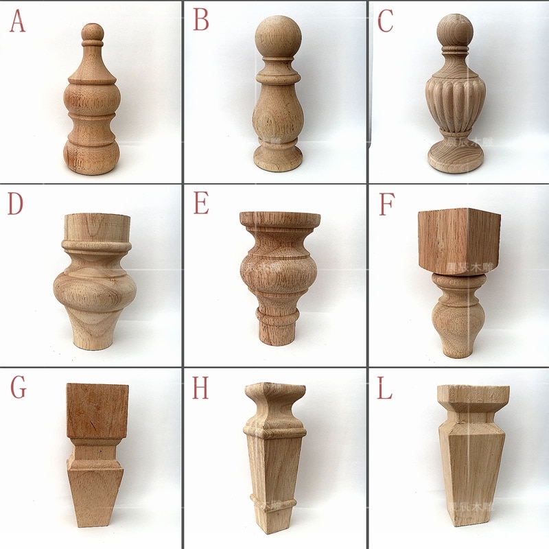 4pcs/lot,Wooden Cylindrical Cabin Legs European table foot Solid wood