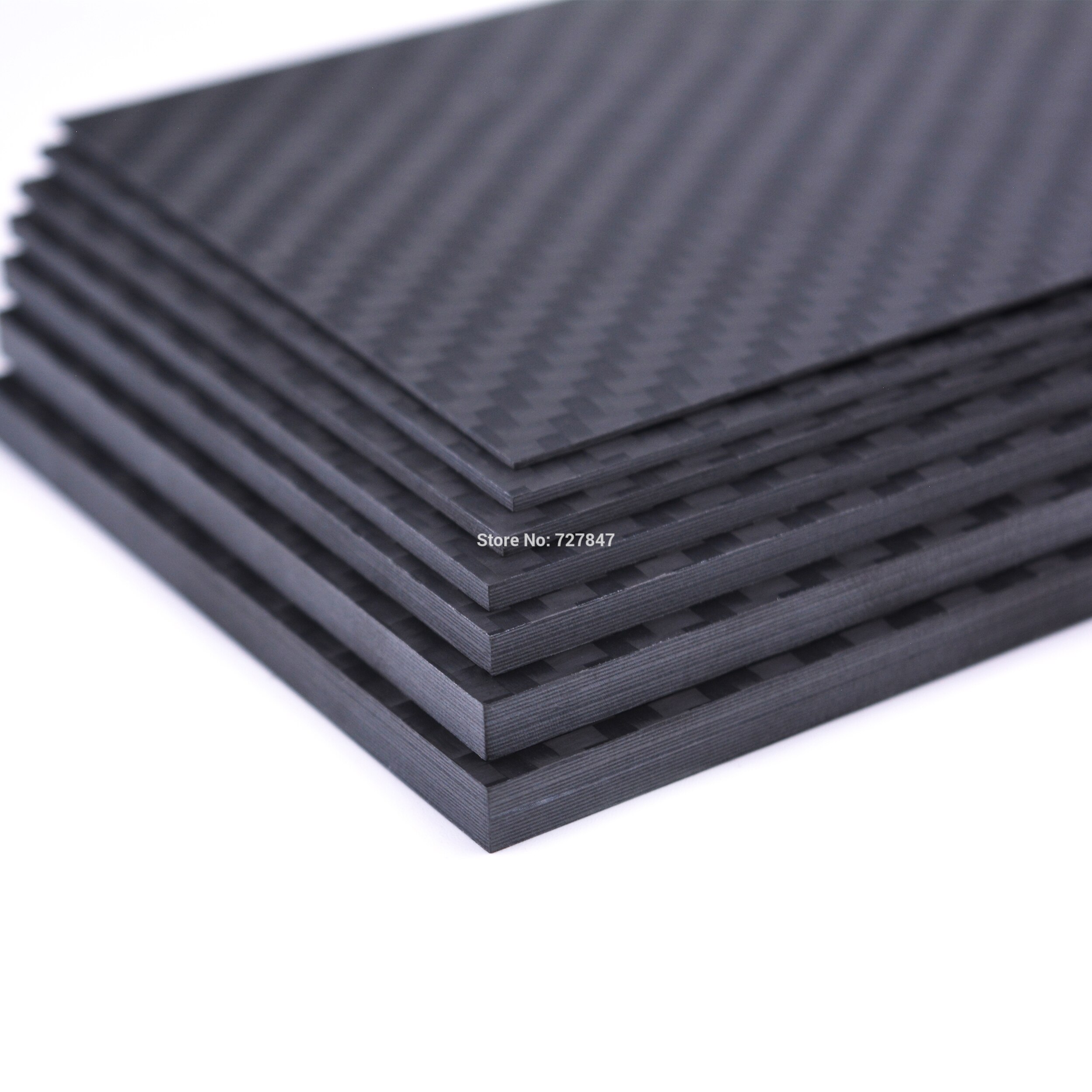 125mm X 75mm Real Carbon Fiber Plaat Panel Lakens 0.5mm 1mm 1.5mm 2mm 3mm 4mm 5mm dikte Composiet Hardheid Materiaal