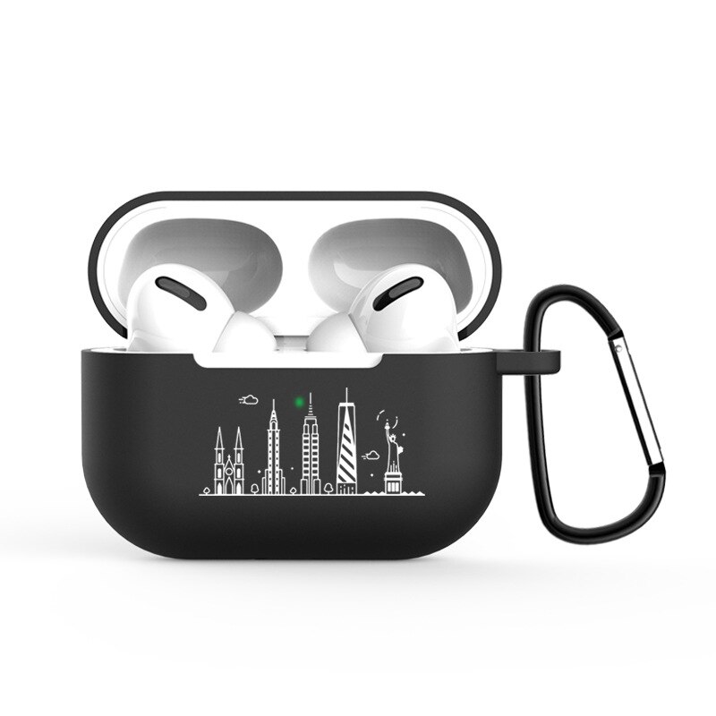 Hoesje voor airpods pro hoesje beschermhoes zachte siliconen kleurenprint patroon anti-verlies apple airpod hoesje hoesje headset hoesjes: Y13