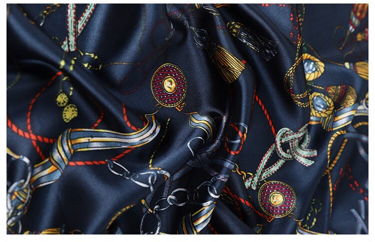 Kæde print satin stof til brudekjole gardin kappe dekorative polstring patchwork diy klud