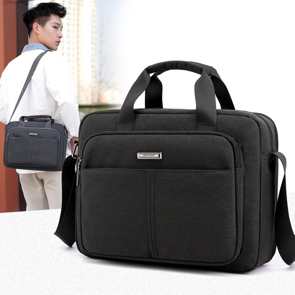 Homens negócios maleta saco do mensageiro moda retro ombro bolsa de mão náilon crossbody sacos à prova dwaterproof água preto saco de trabalho xa756zc