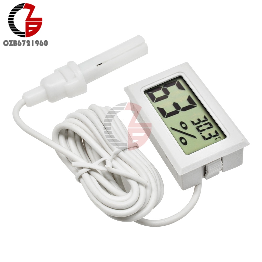 1.5M Mini LCD Digital Thermometer Hygrometer Temperature Humidity Moisture Sensor Meter Indoor Thermal Tester Detector Monitor