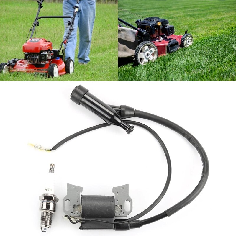 Ignition Coil for Hondae Gx240 Gx270 Gx340 Gx390 8hp 9hp 11hp 13hp Engine Lawn Mower Tractor Generator w/Spark Plug