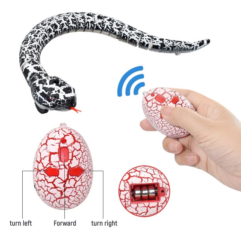 Serpente telecomandato a infrarossi animale RC con uovo serpente a sonagli per bambini giocattolo elettrico trucco malizia giocattoli bambini divertente novità regalo