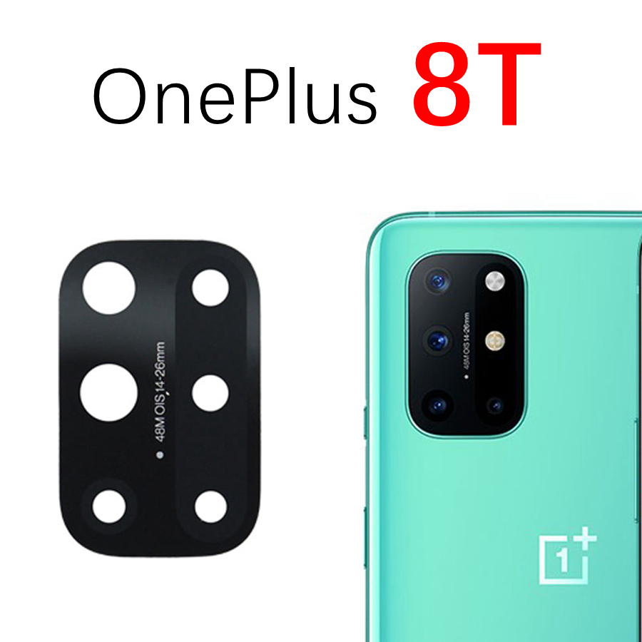 Hinten Zurück Kamera Glas Objektiv Für OnePlus 3 5 5T 6 6T 7 7T 8 8T 9 Pro Nord N100 Kamera Glas Abdeckung Ersatz Mit Klebeband: OnePlus 8T