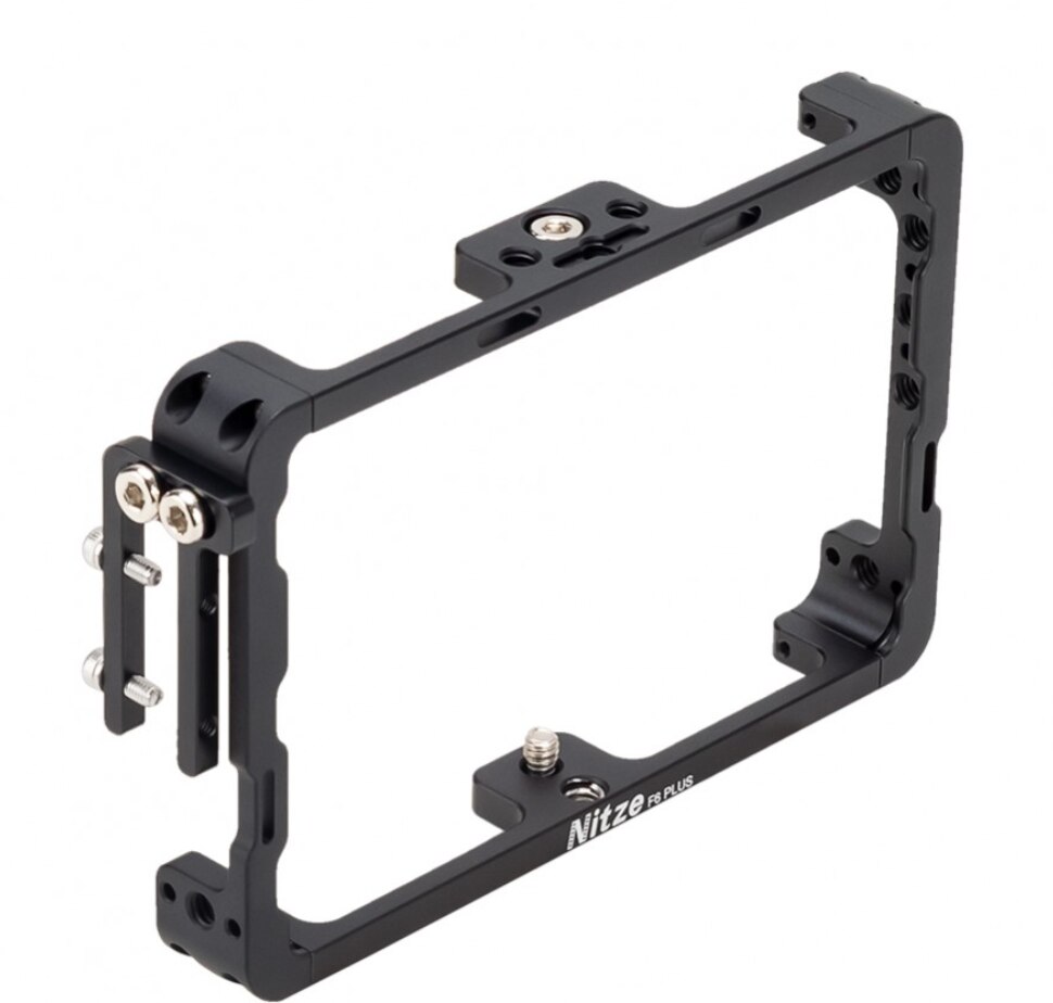 NITZE 5.5 MONITOR CAGE FOR FEELWORLD F6 PLUS MONITOR WITH HDMI-Compatible CABLE CLAMP - TP-F6PLUS Monitor Rig Protective cage