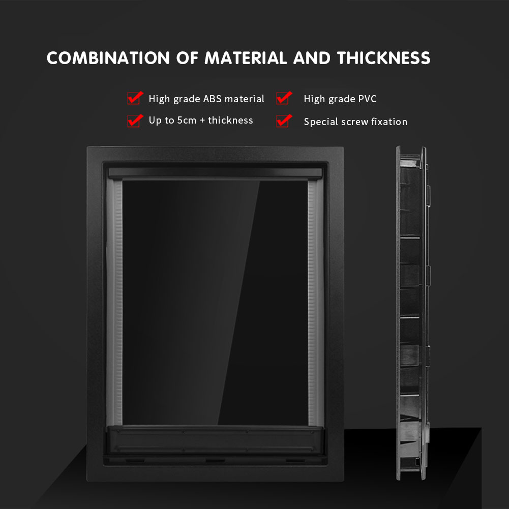 ABS Plastic Window Gate House Pet Free Flap Door Safe Magnetic Positioning Screen PVC Gate Tunnel Dogs Cats Outdoor