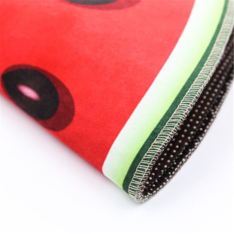 Fruit Pattern Circular Rug Home Warmly Cute Rug Kids Sitting Carpet 3D Print Round Kitchen Indoor Home Soft Mat Decor