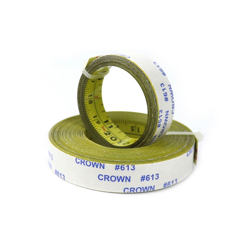 Auto-adesivo Polegada métrica régua mitra faixa fita medida aço mitra viu escala para t-track roteador serra faixa ferramenta para trabalhar madeira