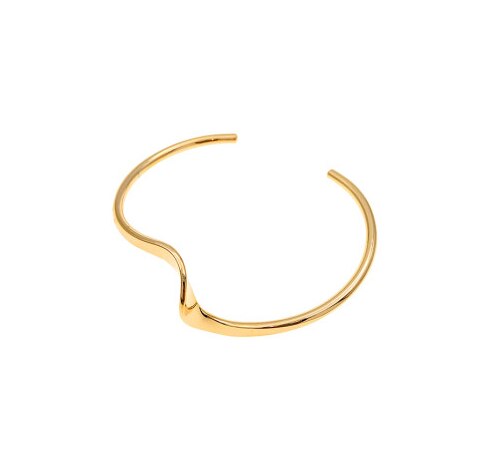 FFLACELL-brazalete abierto de resina acética para mujer y niña, Blanco Simple, tablero de mariscos, curva, geométrico, Metal, superposición, joyería, novedad de: 2