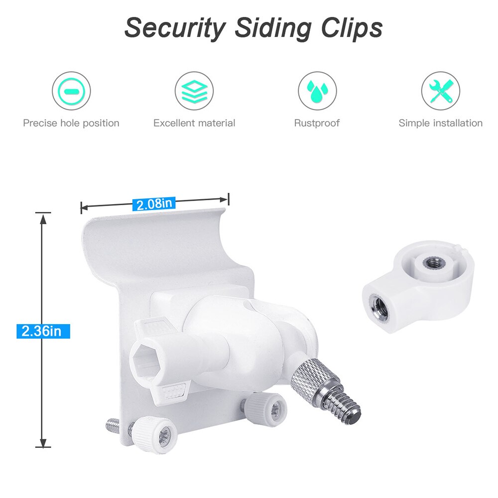 Siding Mount Bracket with BEAMS LED Light Adapter Compatible with Ring Smart Light Spotlight/Netbright Spotlight/LED Spotlight