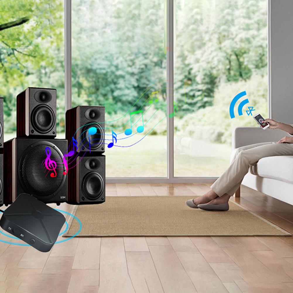 2 en 1 de 3,5 receptor Bluetooth de mm transmisor PC TV inalámbrica de Audio de música adaptador rango de funcionamiento de más de 33 pies