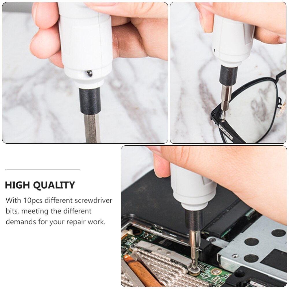 1 Set Mini Electric Power Screwdriver Rechargeable Pen Type Small Screwdriver