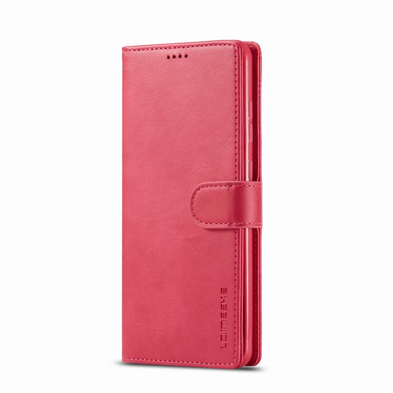 Leather Case Voor Samsung Galaxy A50 Case Flip Portemonnee Boek Case Voor Samsung A30s Telefoon Tassen Case Met Stand Luxe cover Capa: For Samsung A30S / Rose Red