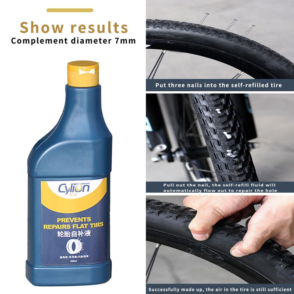 400Ml Bike Tire Kit Band Reparatie Sealer Elektrische Voertuig Self-Bijvullen Band Reparatie Tool Voor Voorkomen Lekke Band