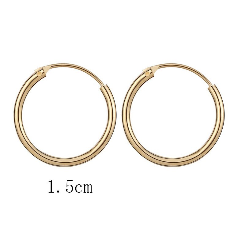 2021 New Vintage Rose Gold Ladies multi-ciondolanti piccoli orecchini a cerchio gioielli Steampunk orecchini a Clip regali: EAL3-3