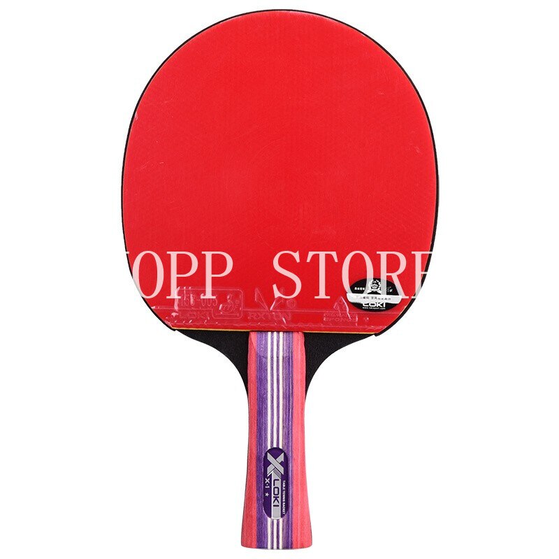 LOKI X1 Table Tennis Racket with LOKI RXTON Rubber Sponge Racket Bag Case 1-Star Original LOKI Ping Pong Bat Paddle