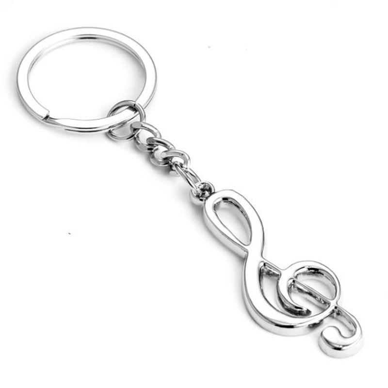 Cool Musical Note Key Ring Keyfob Keyring Music Symbol Keychain CN On Car