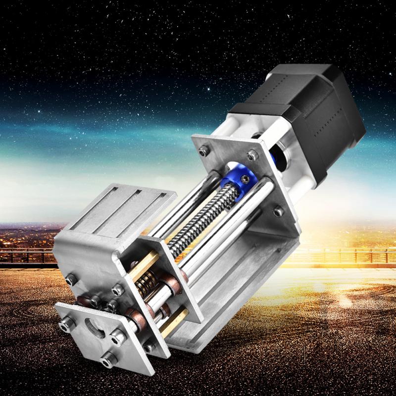 12V 60mm Milling Linear Motion Guide Rail Z-Axes Slide Guide for Woodworking Tools CNC Engraving Machine