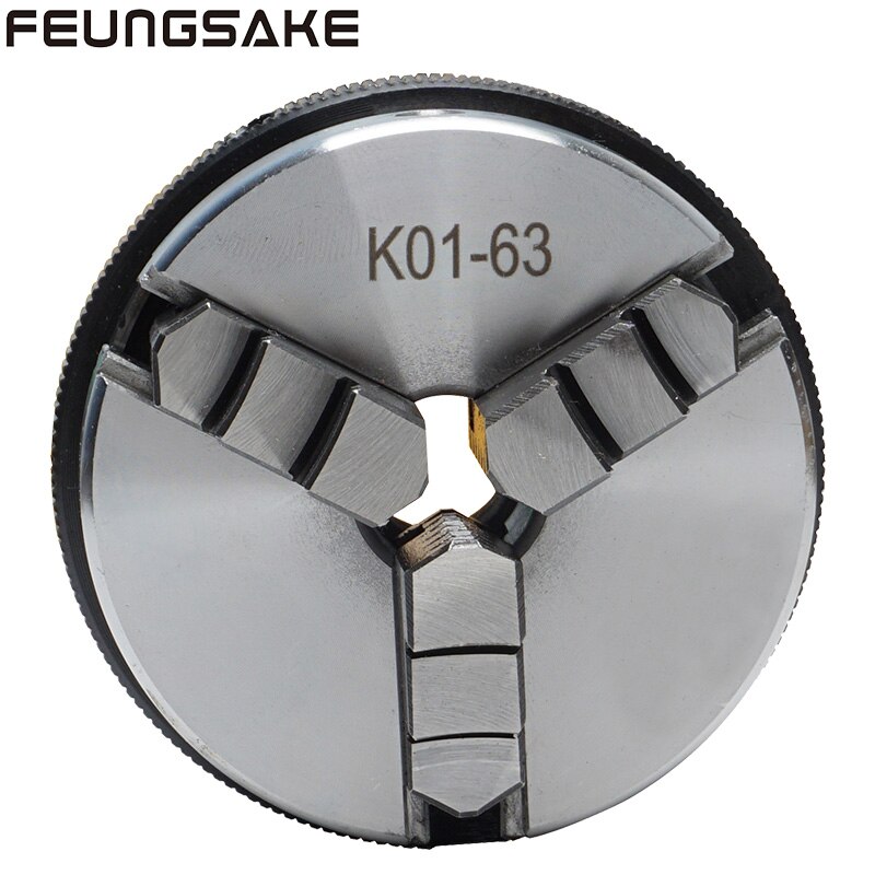 Mandrin de tour manuel, Mini mandrin à 3 mâchoires, serrage auto-centrant, en acier trempé, 14x1, k02-50mm k02-63mm K01-50mm k01-63mm