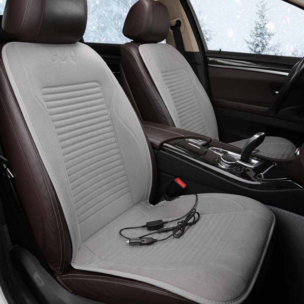 Car Heated Seat Cushion 12V Heated Car Seat Covers Cushion Seat Heater For Winter Heating Thermal Seatpad Car
