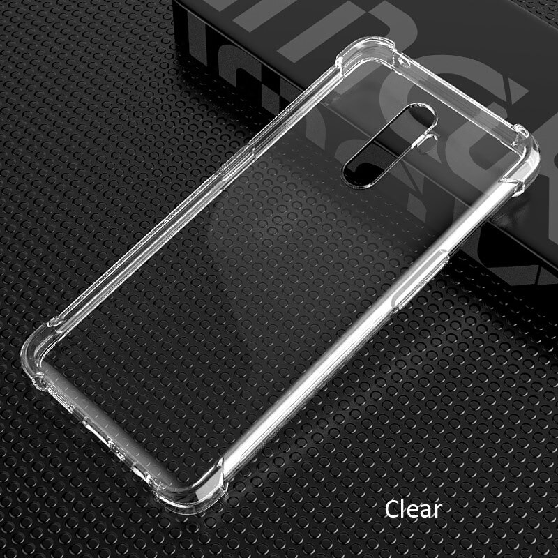 IMAK Airbag Fall Für Realme X2 Pro Oppo Reno Ace Tropfen widerstand Weiche TPU Silikon Klar Transparente Abdeckung: Clear