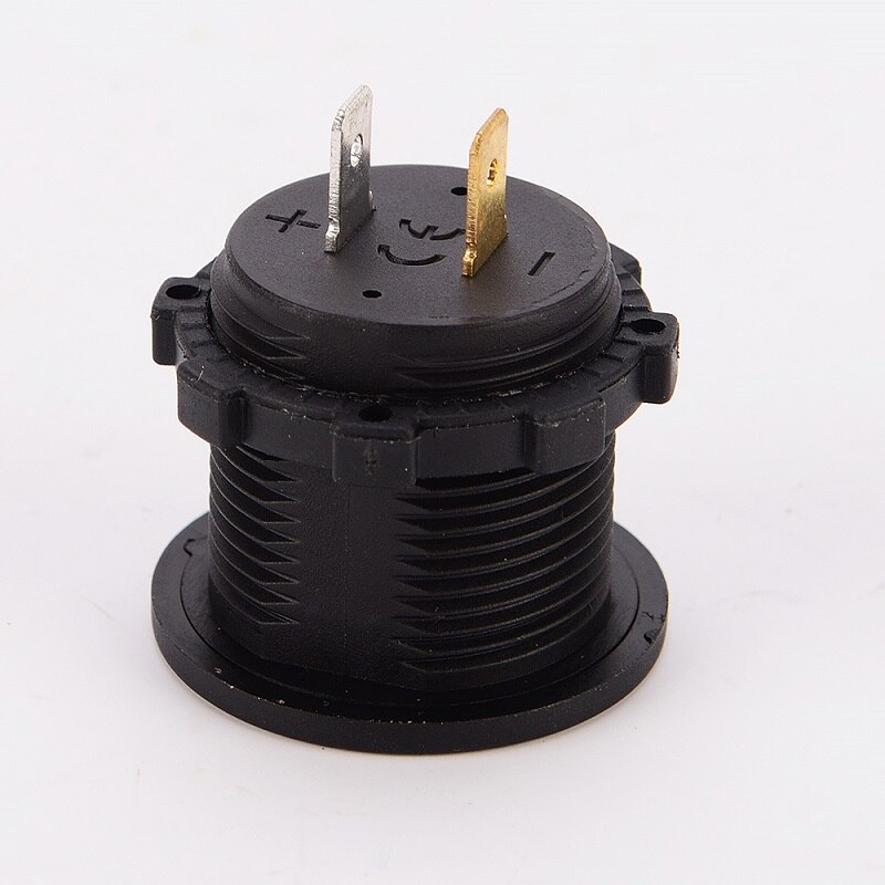 Professionele 24 v Auto Motorfiets Universele Voltmeter LED Display Auto Waterdichte Digitale Voltmeter met Voltage Waarschuwing