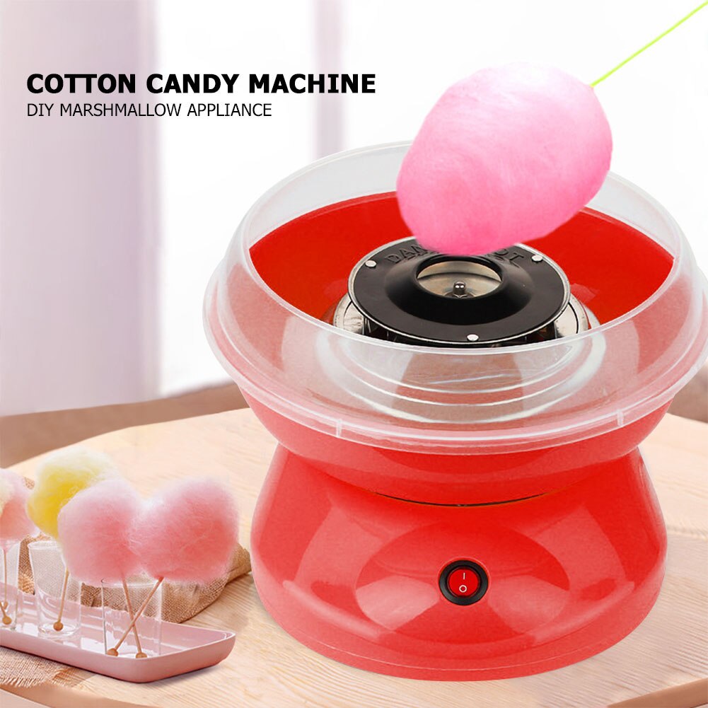 Mini Electric Cotton Candy Maker Household Portable DIY Sweet Marshmallow Machine Children Snack Maker UK Plug With Free Sticks