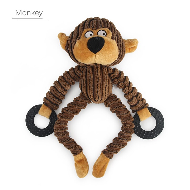 Djur sällskapsdjur leksak björn ko fågel hund pipiga leksaker bitsäker valp tugga hund leksak manchester husdjur produkt: Mörkbrun apa