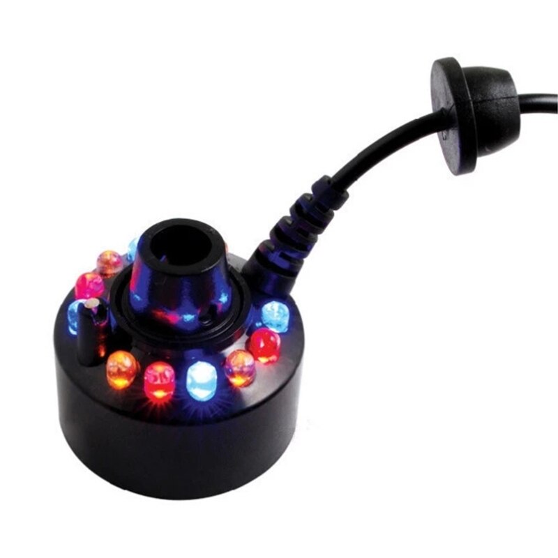 12LED 20mm Metal Super Ultrasonic Mist Creator Fogger Nebulizer Water Fountain