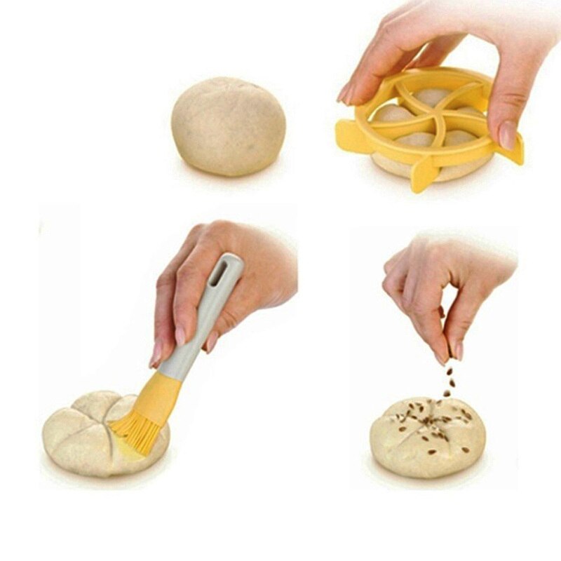Plastic Pastry Cutter Dough Cookie Press Homemade Bread Roll Stamp Baking Mold Bakeware Dessert Cookies Accessories Bakery Tools