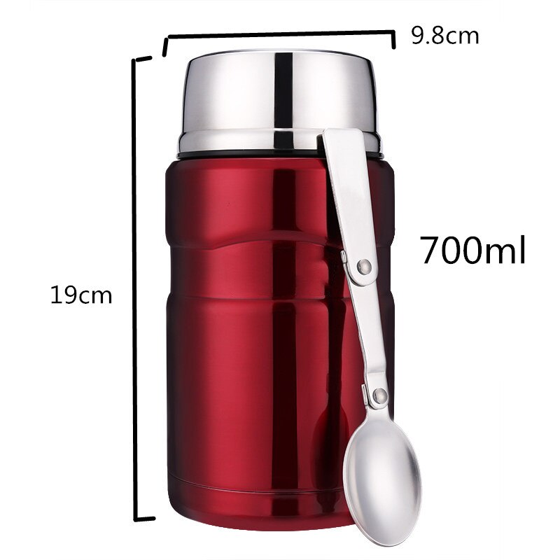 RUIDA 550ML 700ML thermos for food container with spoon stainless steel vacuum flasks thermoses thermocup ST183