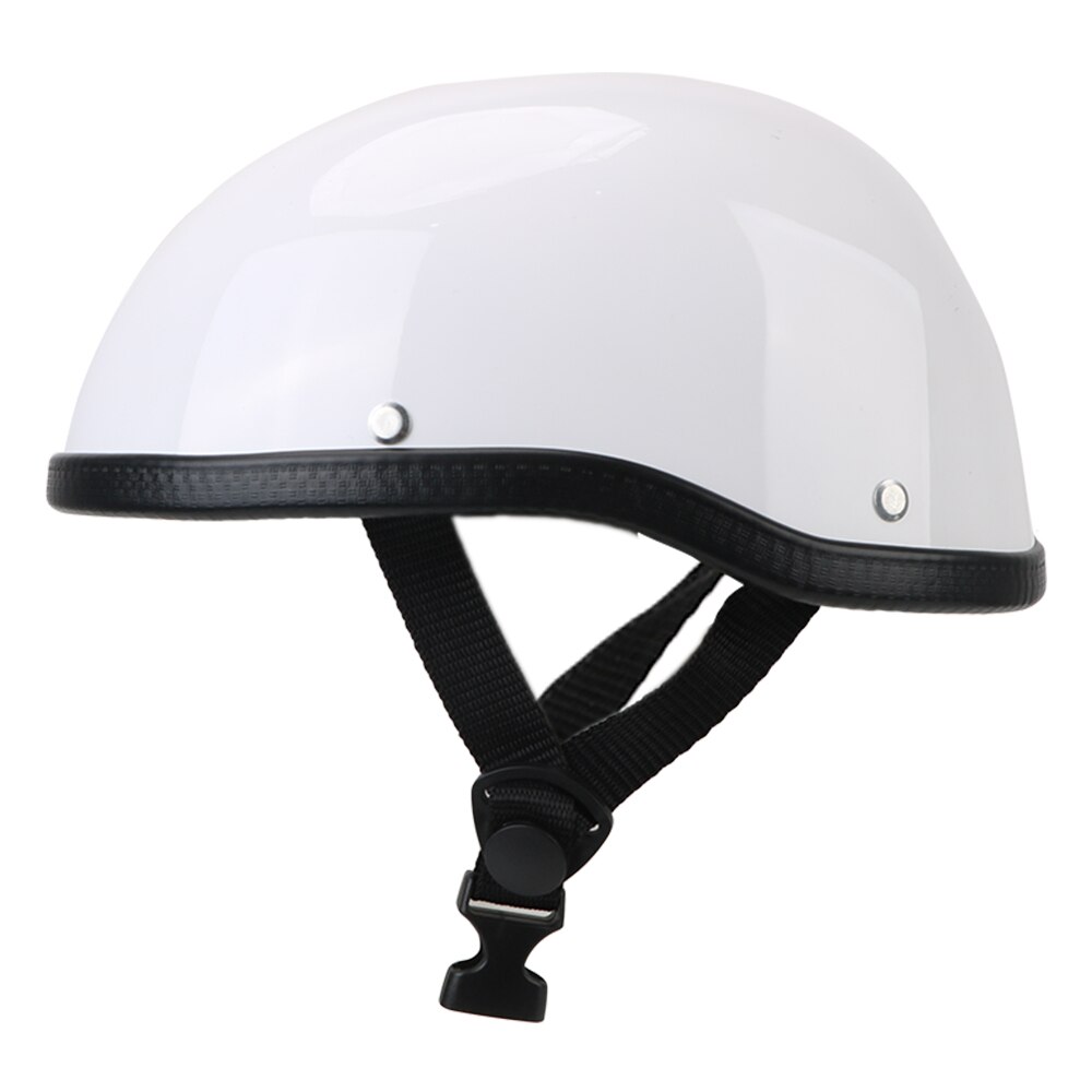 Motorcykelhjelm cykelhjelm retro vintage unisex halv ansigtshjelm mtb cykelhjelm ultralet: Hvid